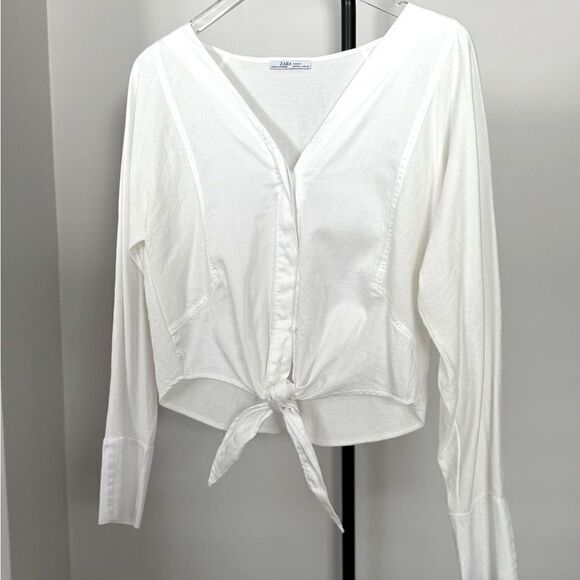 ⭕️ ZARA White Shirt Small - Picture 1 of 6